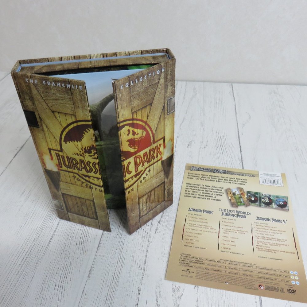Jurassic Park Adventure Pack:  The Franchise Collection DVD's